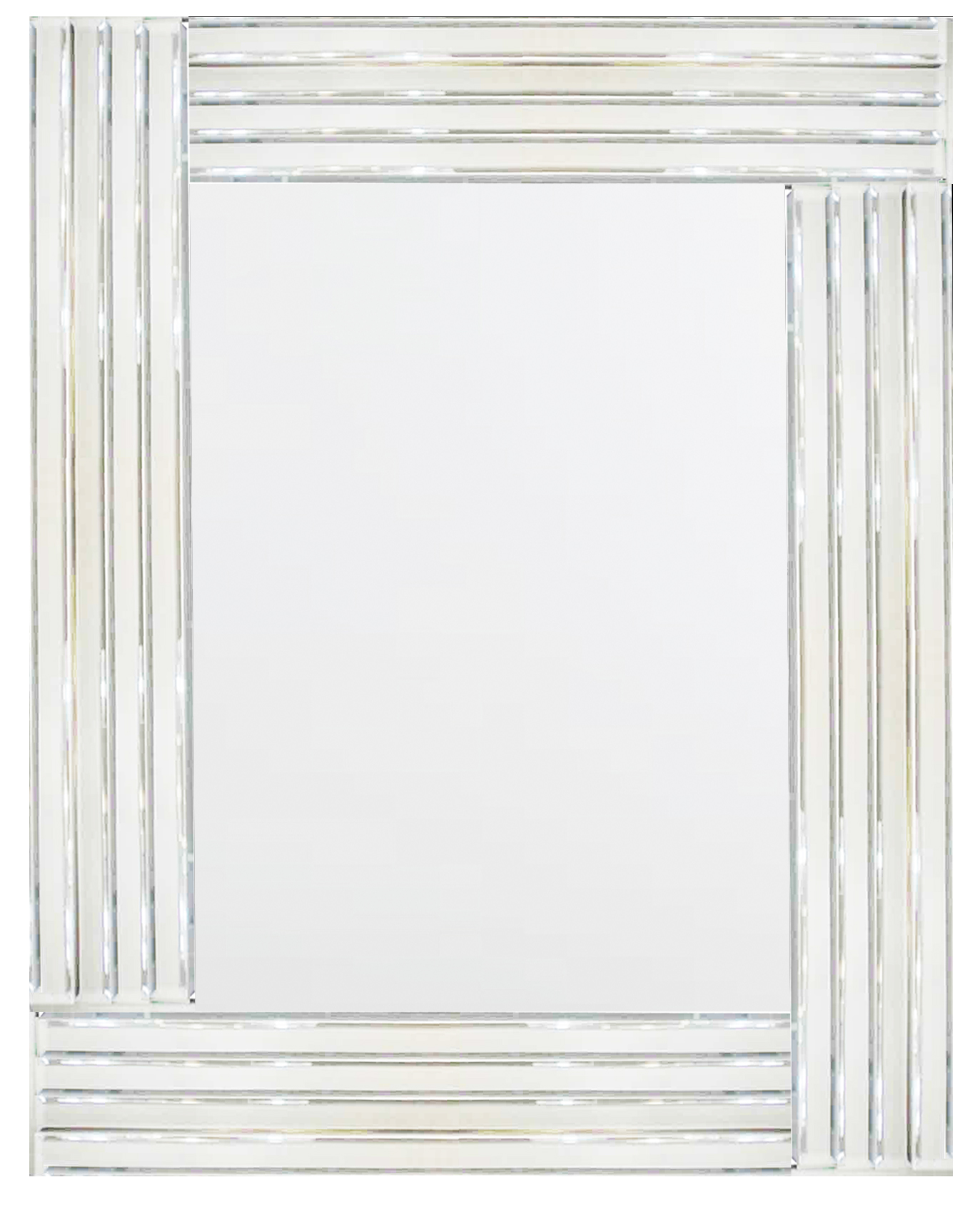 TS085 Wall décor art mirror on mirror rectangular ornate
